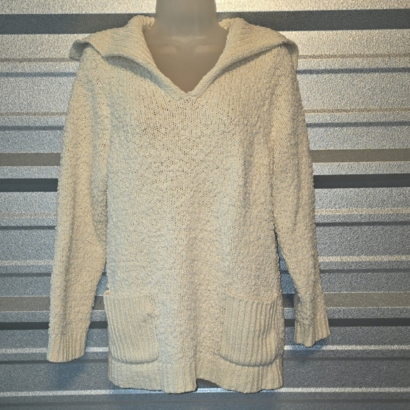J. Jill Sweaters - J. Jill Off-White V-Neck Sweater with Pockets